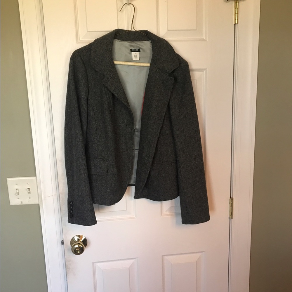 grey jcrew blazer jacket
