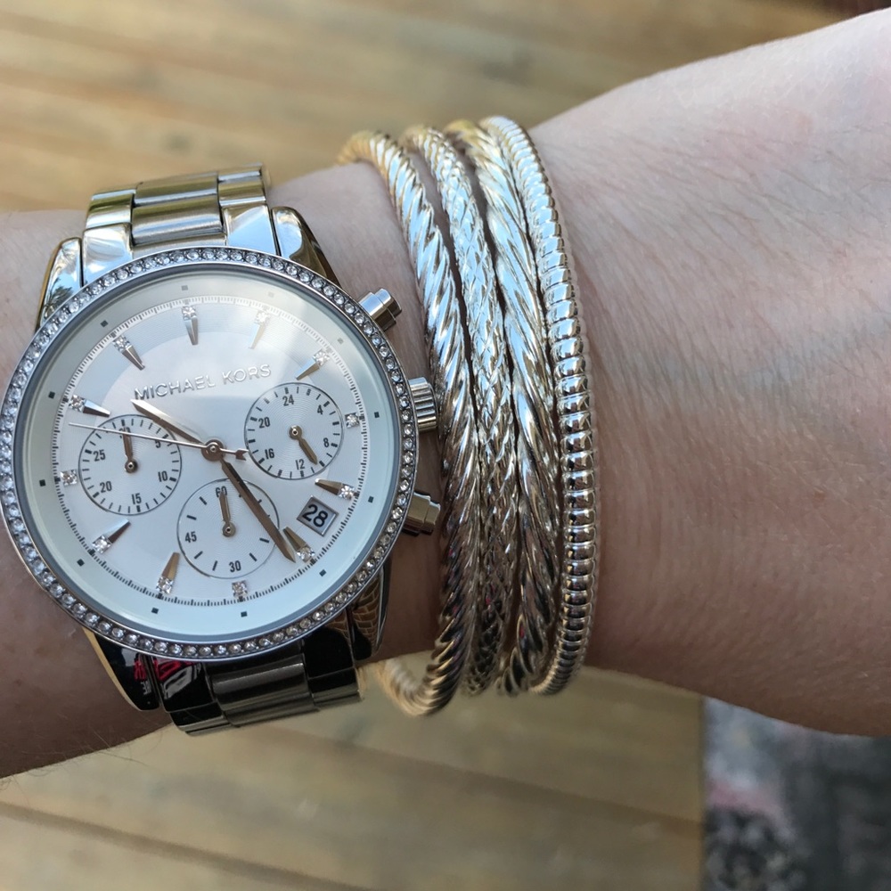 *SOLD*Silver bangles