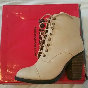 Beige booties