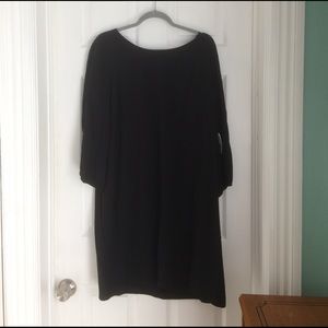 Old Navy black tunic dress with zipper detail