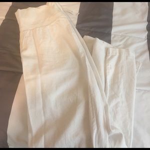 NWT white linen pants