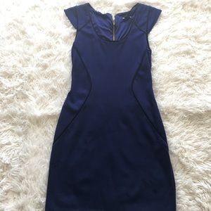Express - Blue Body Con Dress