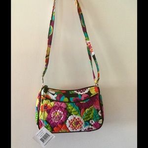 Vera Bradley Little Crossbody Bag in Va Va Bloom