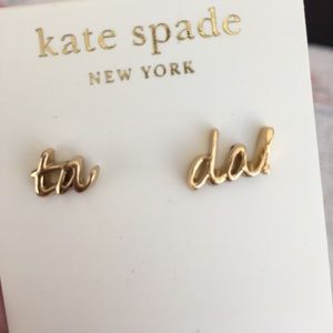 Kate Spade 14k gold fill earrings