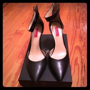 Saks Fifth Avenue Black Patent Mary Jane Heels