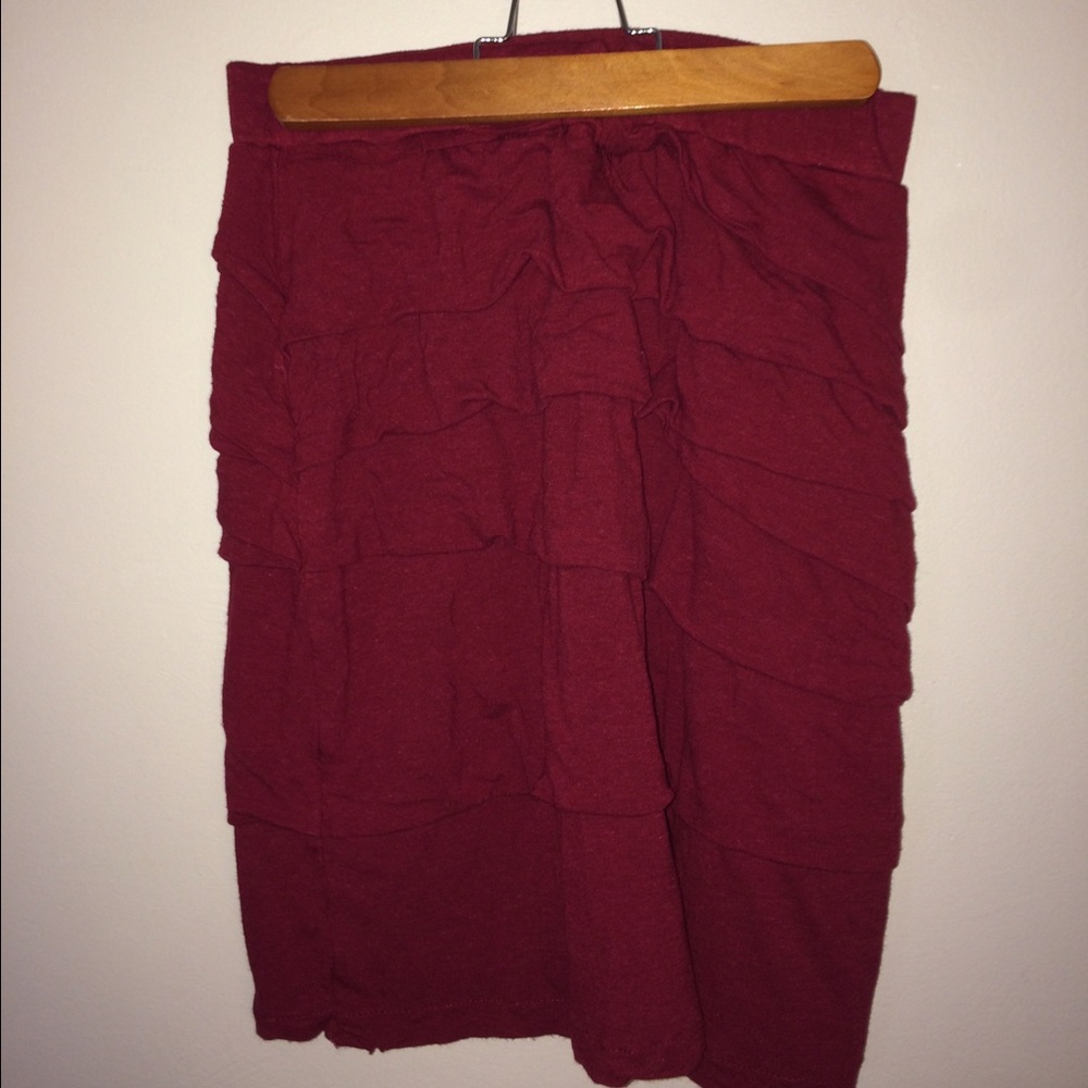 Red Ruffly Skirt