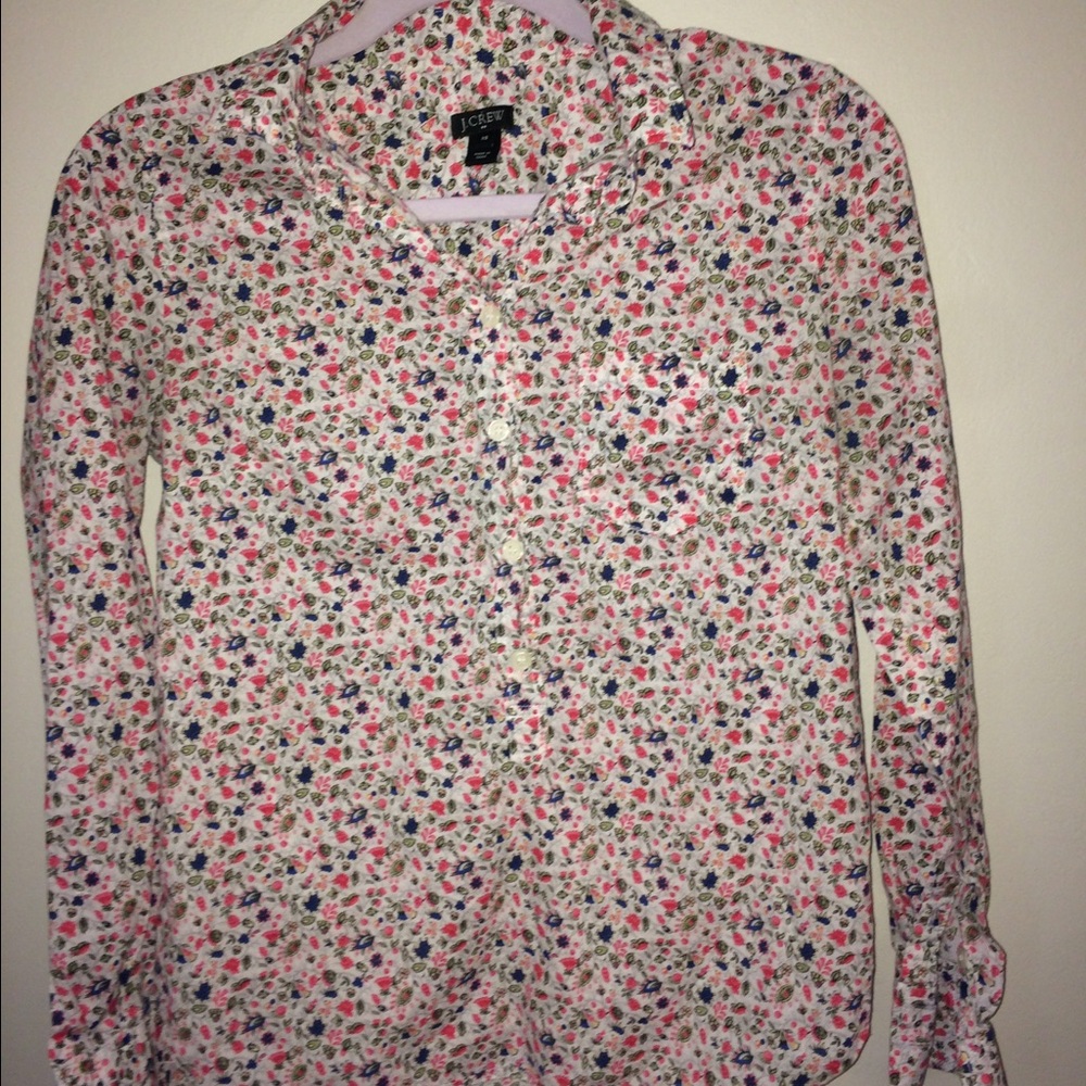 J. Crew Factory Floral Popover