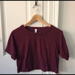American Apparel Tri-Blend Crop Top