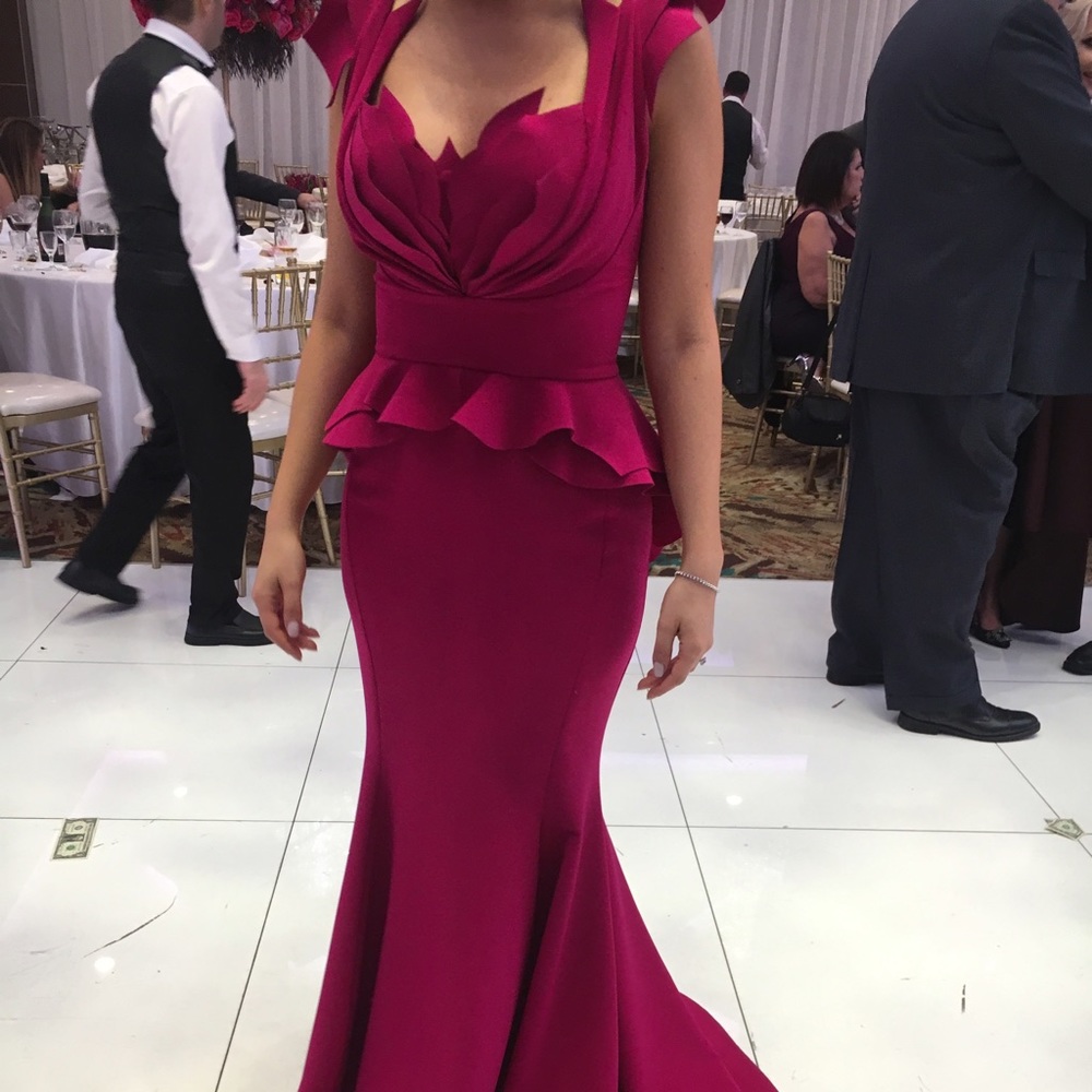 A Fouad Sarkis beautiful magenta/pink dress!