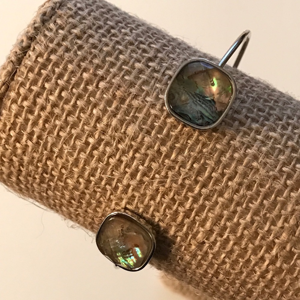 Faceted Shell tip cuff bracelet
