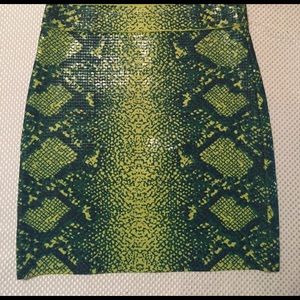 BCBG Snake Print skirt