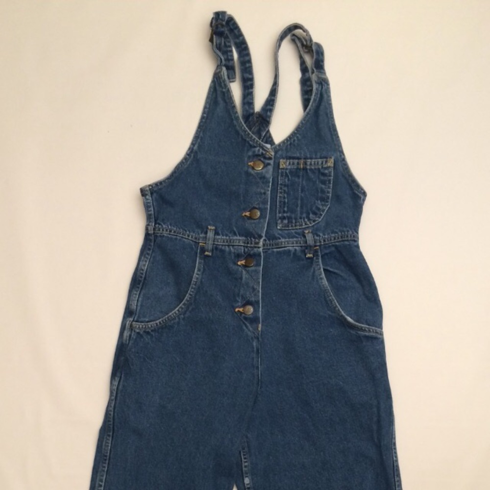 Vtg Lee Jean women's Denim overall jumpsuit romper