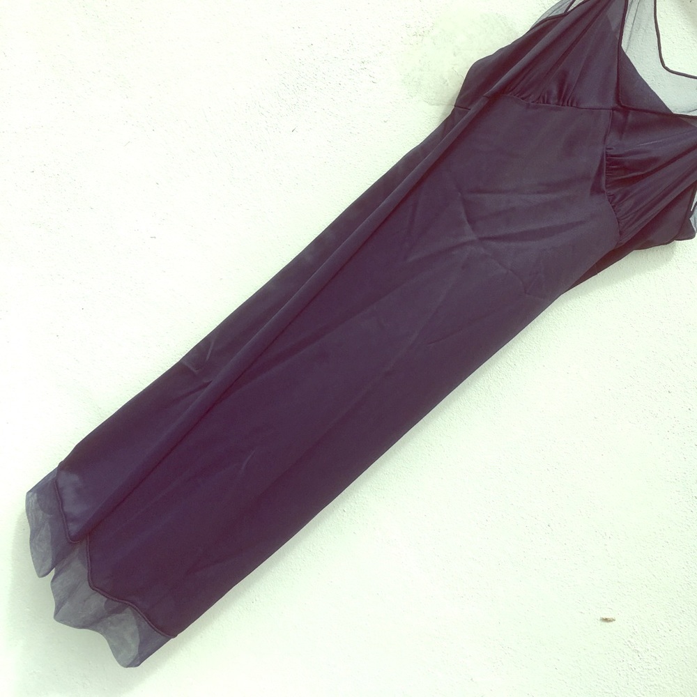 VANITY FAIR BLUE DRESS SLIP