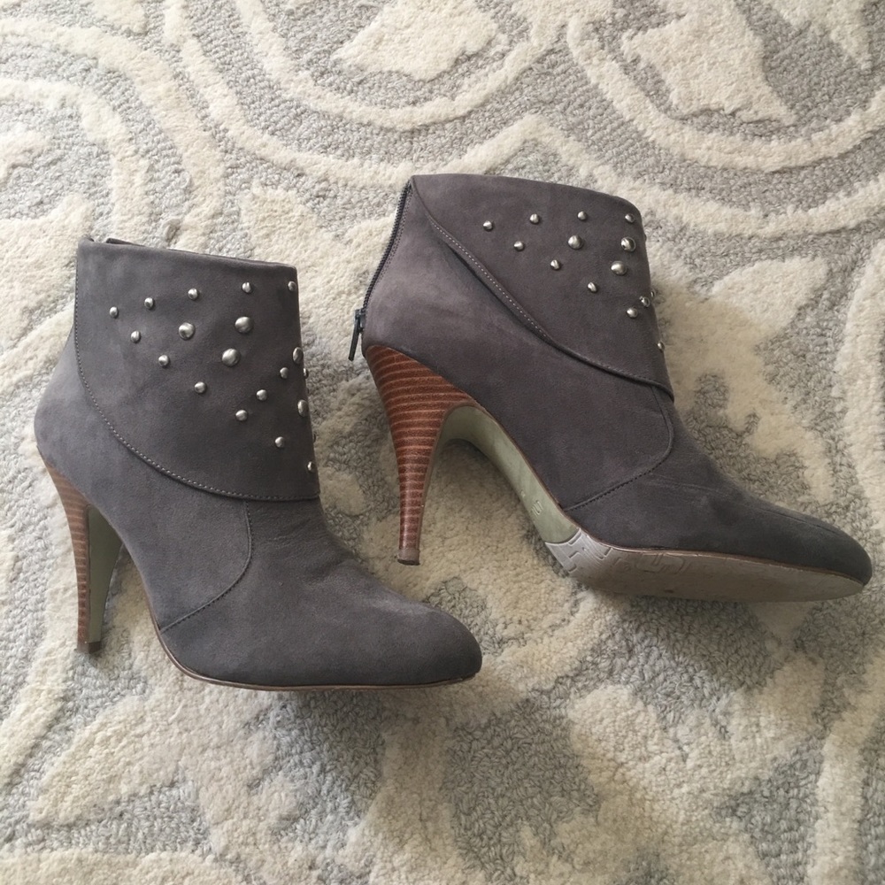 Suede Studded Booties