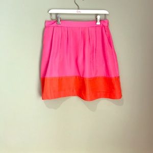 J. Crew gorgeous pink and orange skirt