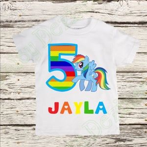 My Little Pony Rainbow Dash Birthday Shirt