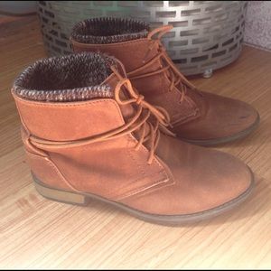 Brown booties