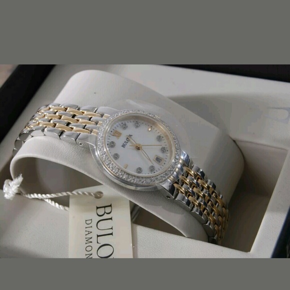 Big sale,NWT Bulova two tone diamond watch