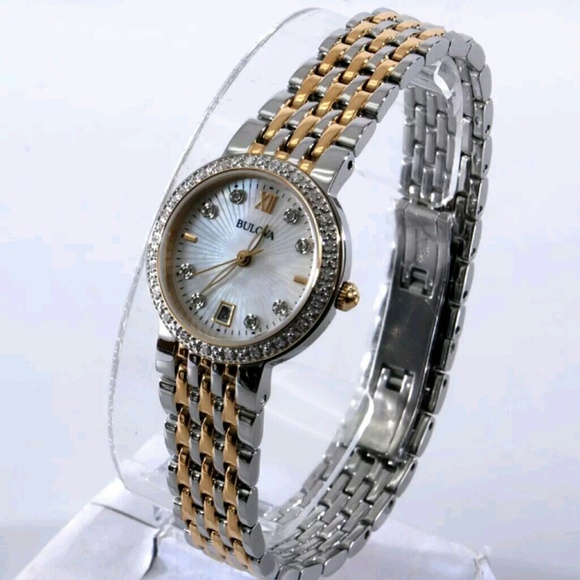 Big sale,NWT Bulova two tone diamond watch main image 4