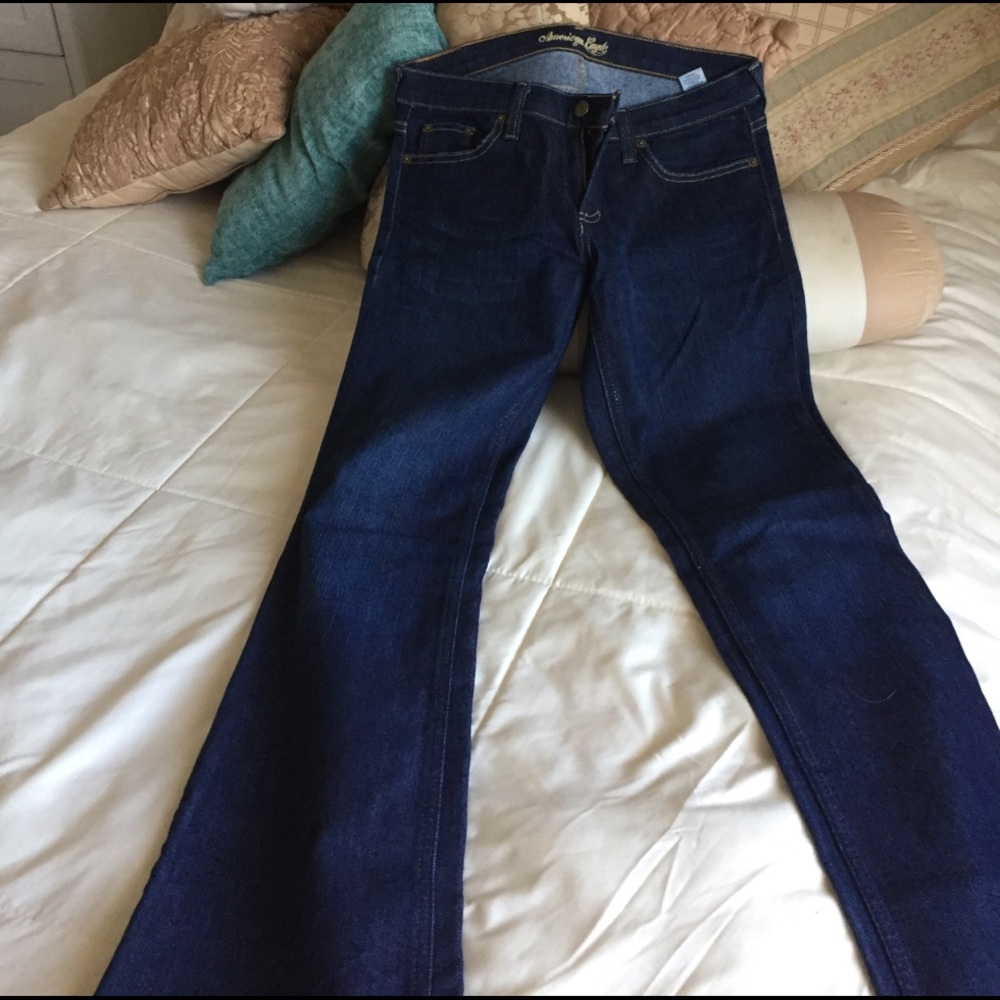 American eagle stretch skinny flare size 4 long