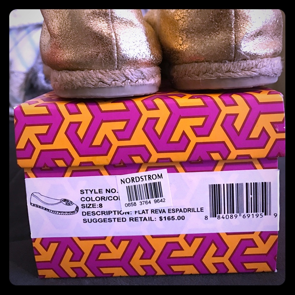 Tory Burch Brand New Reva Espadrille Flats