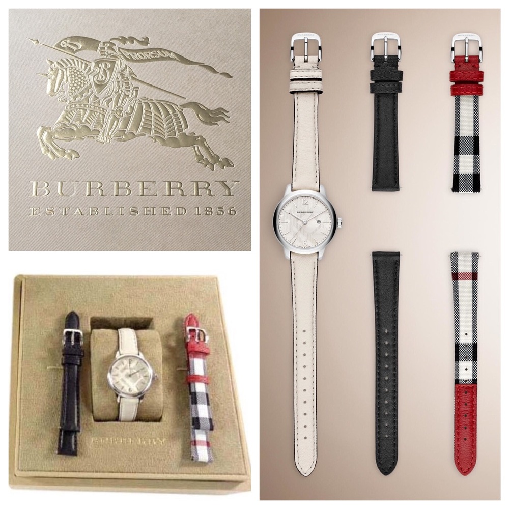 🆕NWT Burberry Special Edition Watch Set w/straps
