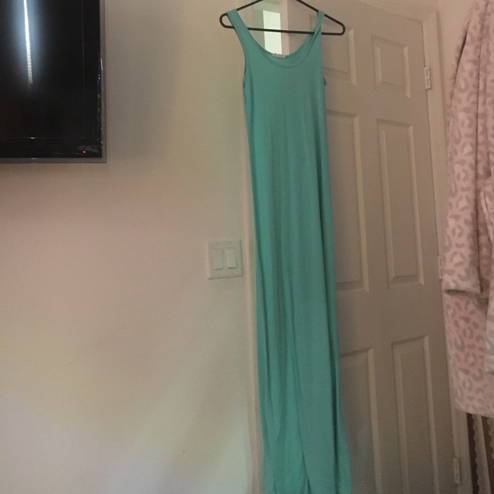 Turquoise maxi dress