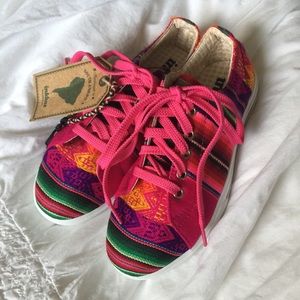 J. Crew Inkkas Tribal Boho Handmade Sneakers NWT
