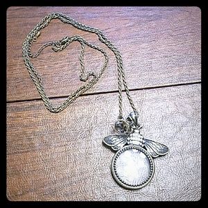 Queen Bee Necklace- Antique Bronze