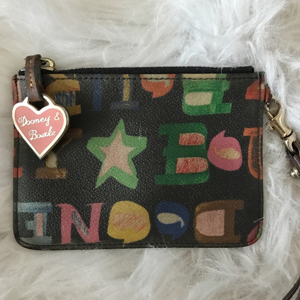 Authentic Black logo Dooney & Bourke Wristlet