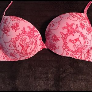 Victoria's Secret pink push-up bra