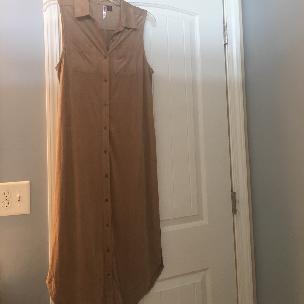 Tan suede tunic