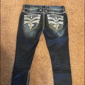 Women's dark blue rock revivals