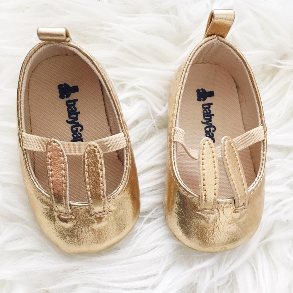 Baby Gap Gold Bunny Shoes