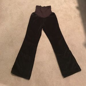 A Pea in the Pod brown corduroy maternity pants