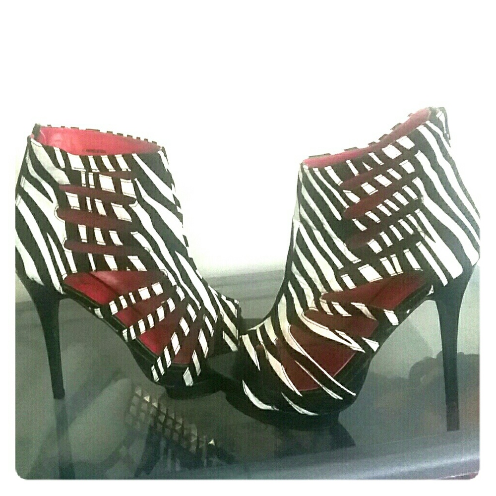 Zebra print stiletto  by Wild Rose