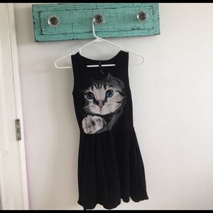 black cat dress