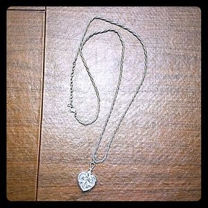 Heart pendant/watch necklace