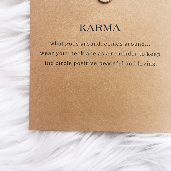 • NEW good karma gold necklace • - Picture 3 of 4