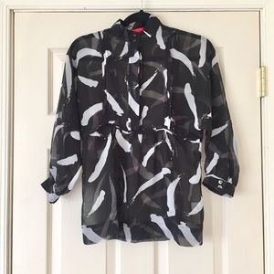 NY&Co Black & White Blouse