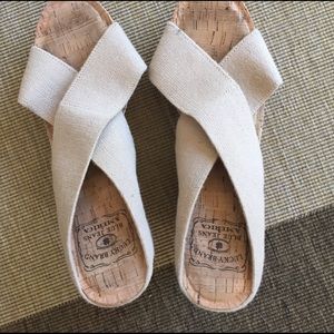 Size 9 lucky brand wedge worn once too tall for me