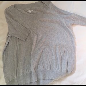 CAbi grey slouch sweater