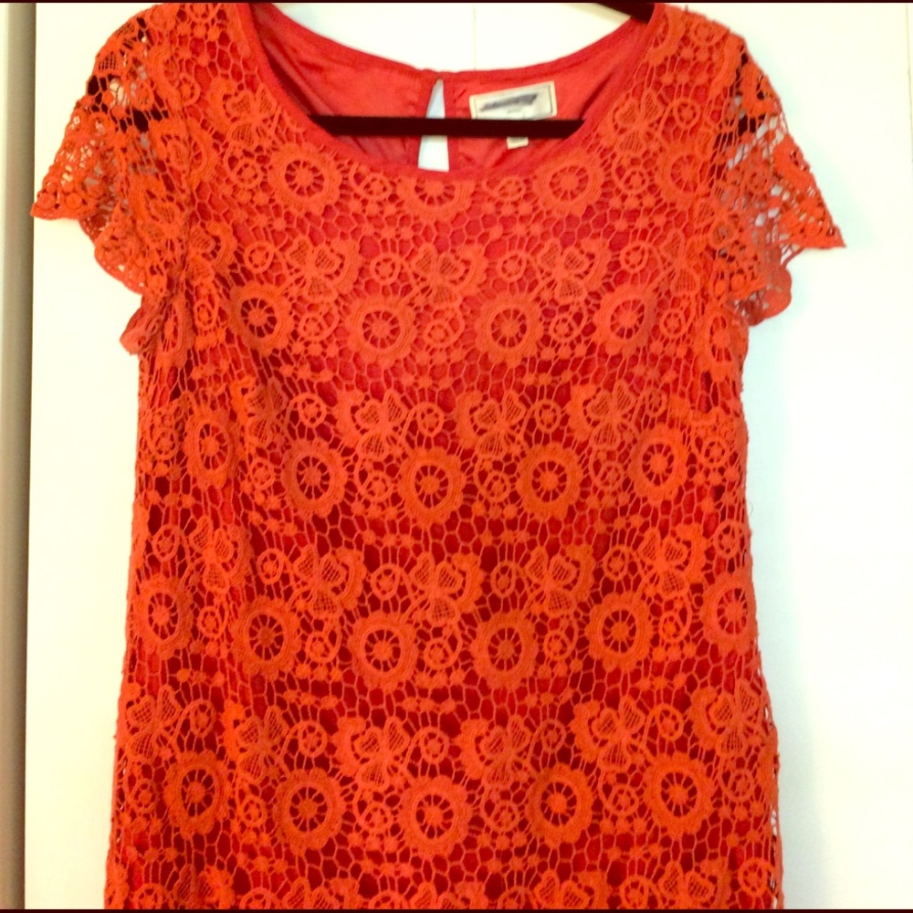 Anthropologie crochet dress