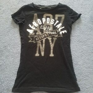 Black aeropostle tee shirt