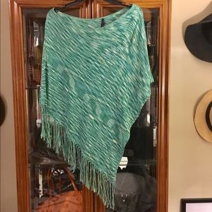 BCBG OFF THE SHOULDER PONCHO