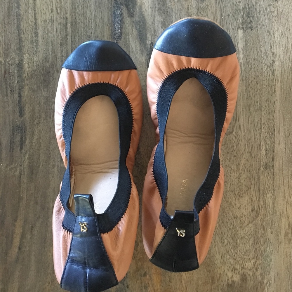 Two tone Yosi Samra ballet flats