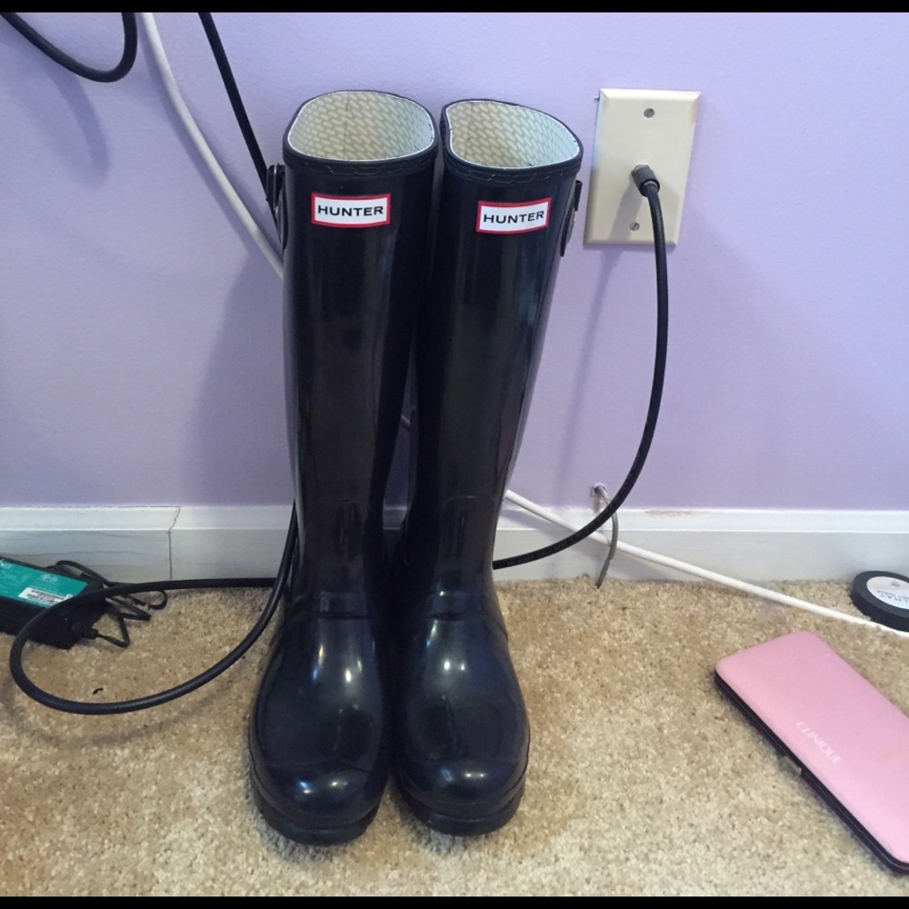 Tall Glossy Hunter Boots