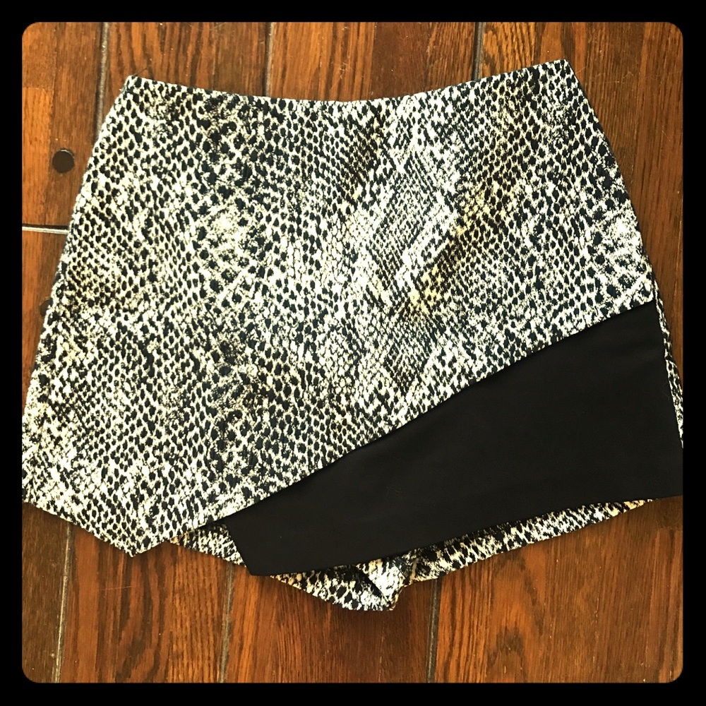 Snake Print Skirt/Short Combo