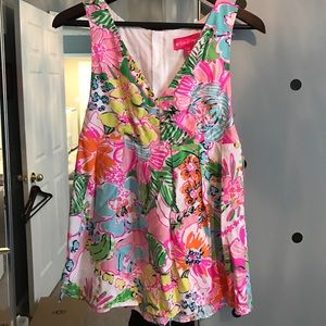 NWT Lilly Pulitzer for Target peplum top
