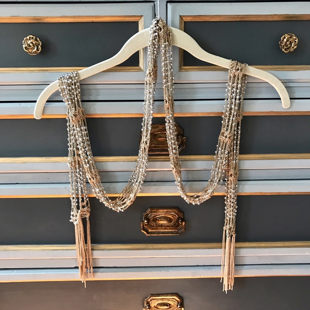 SOLD Beaded Scarf/Belt